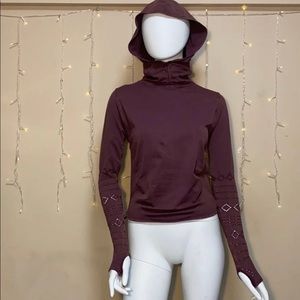 Free People Good Karma Hoodie washed maroon XSmall/Small